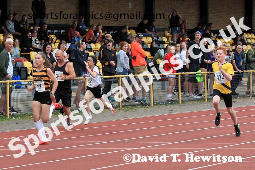 100 metres, 2022 NEGP Monkton 5, Wednesday, July 20th. Photo: David T. Hewitson/Sports for All Pics